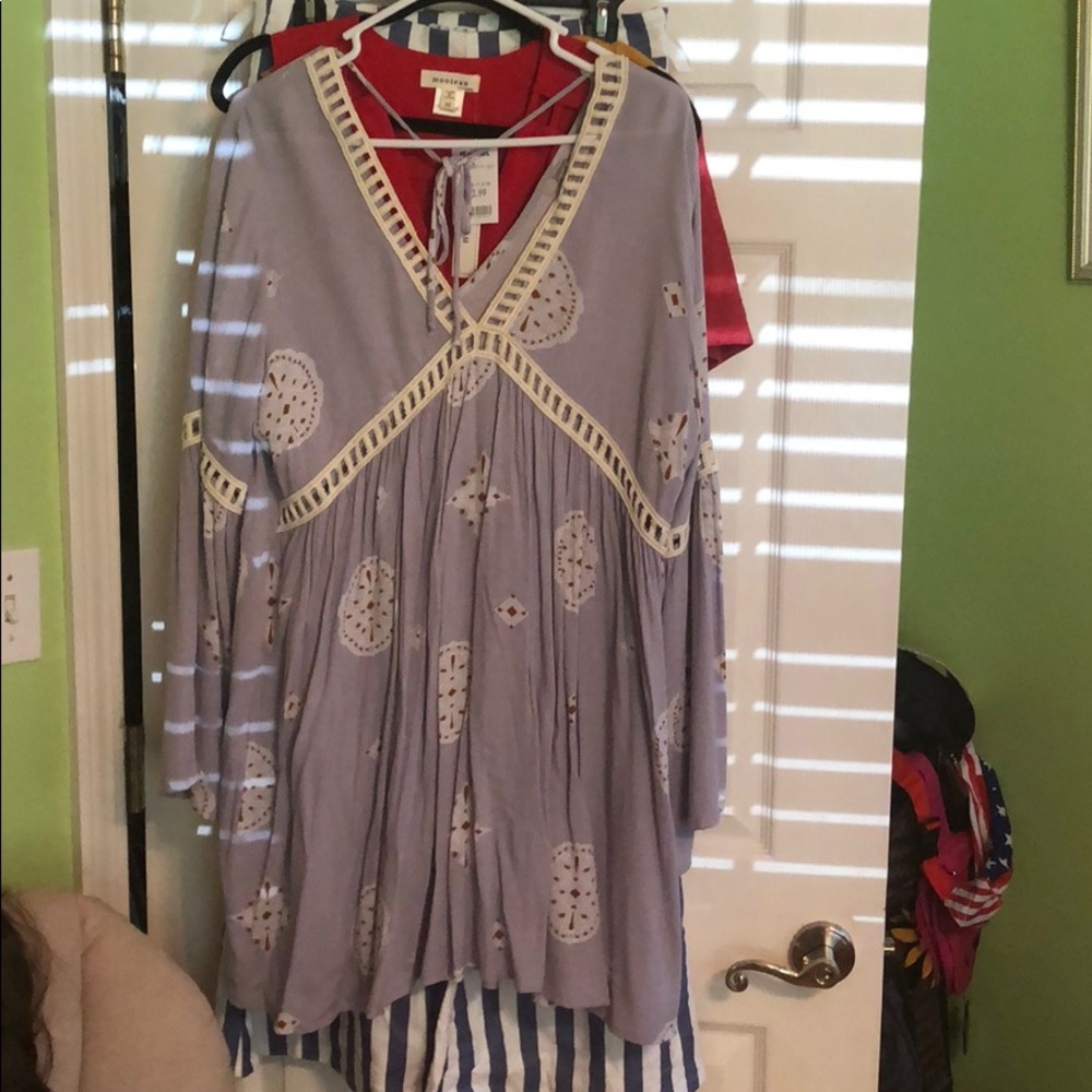 Bell sleeved boho dress